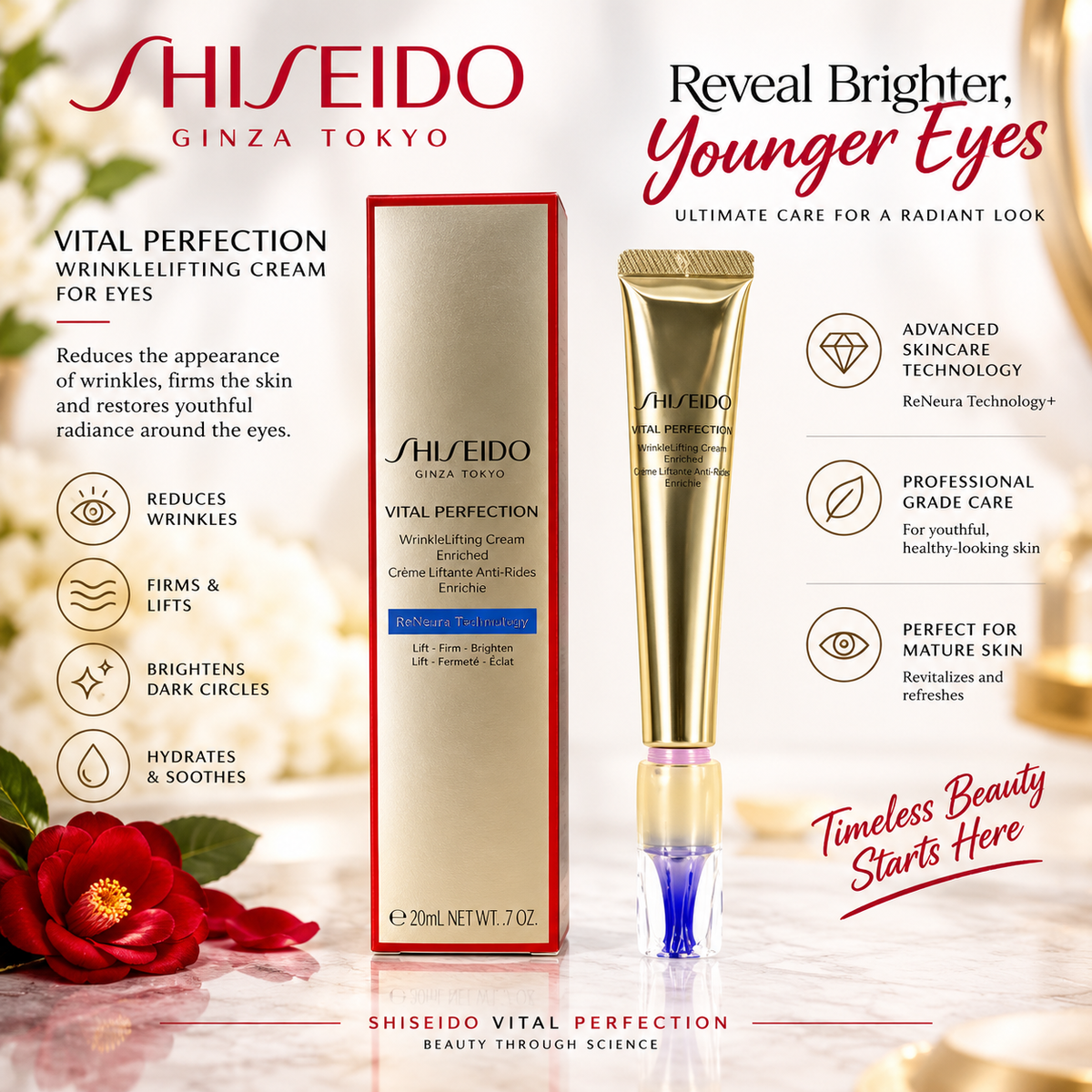 Shiseido Vital Perfection Intensive WrinkleSpot Treatment 0.7 oz / 20ml New