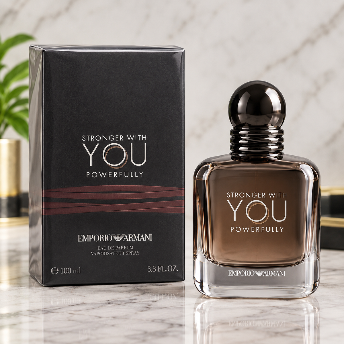 Emporio Armani Stronger With You Powerfully EDP 3.3oz / 100ml New Sealed