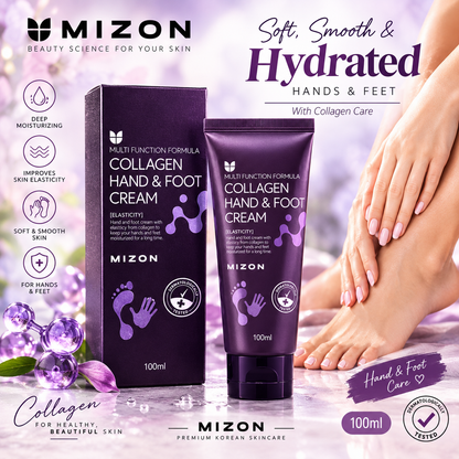 MIZON Collagen Hand & Foot Cream 100ml – Moisturizing Care