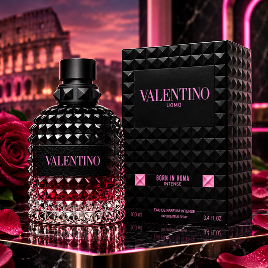 Valentino Uomo Born In Roma Intense EDP 3.4 oz 100ml Men New Sealed