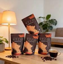 4 pack RYZE Organic Mushroom Coffee – 30 Servings