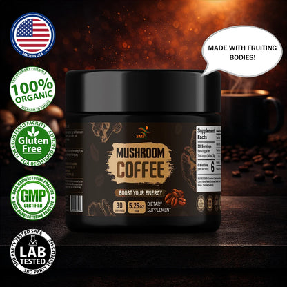 Organic Mushroom Coffee 1 -Mushroom Blend – 150g, 30 Servings