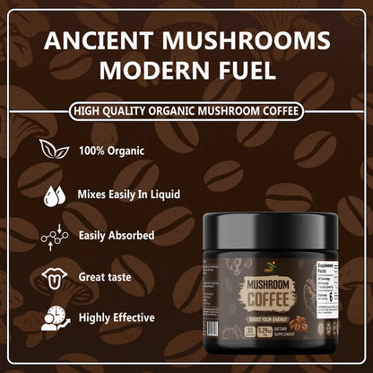 Organic Mushroom Coffee 1 -Mushroom Blend – 150g, 30 Servings
