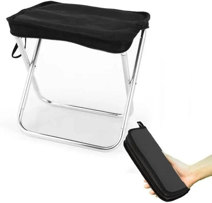 330 LBS Portable Aluminum Folding Stool with Storage Bag